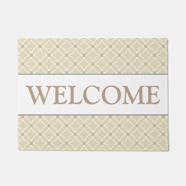 Felpudo Beige Welcome Doormat (Anverso)