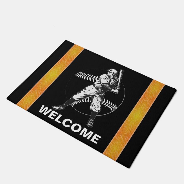 Felpudo Béisbol: Doormat vintage (Angular)