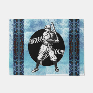 Felpudo Béisbol: Doormat vintage