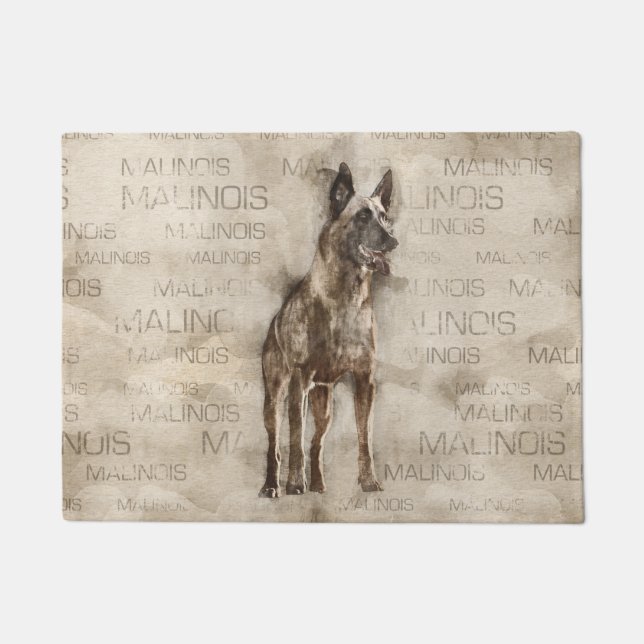 Felpudo Belga Malinois - Mechelaar - Maligator (Anverso)