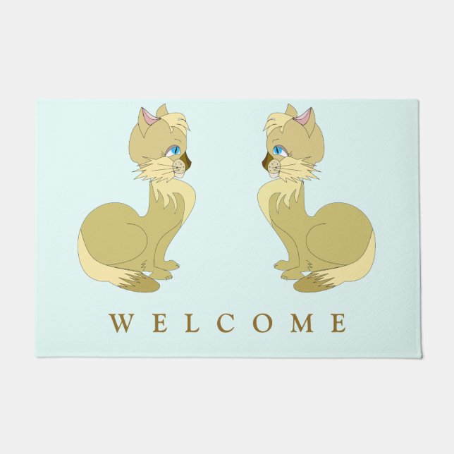 Felpudo Bella felina felina - Personalizable (Anverso)