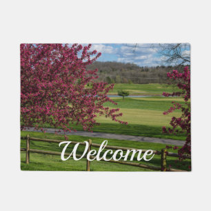Felpudo Belleza De Primavera En Rivercut Welcome Doormat