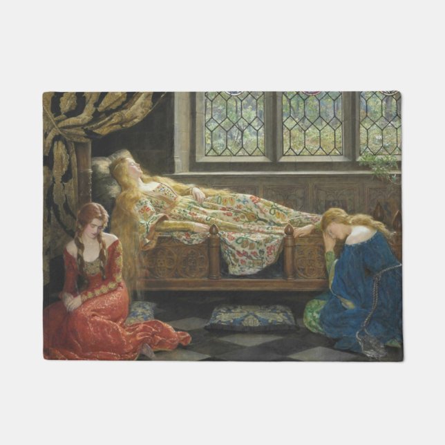 Felpudo Belleza durmiente (por John Collier) (Anverso)