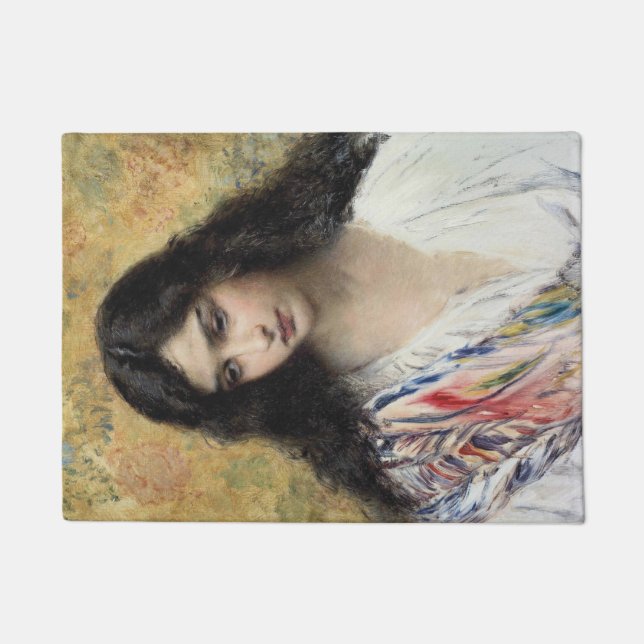 Felpudo Belleza rusa (por Konstantin Makovsky) (Anverso)