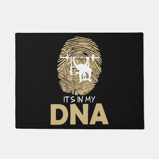 Felpudo Bench Press Strength Sport DNA Fingerprint Gift Id (Anverso)