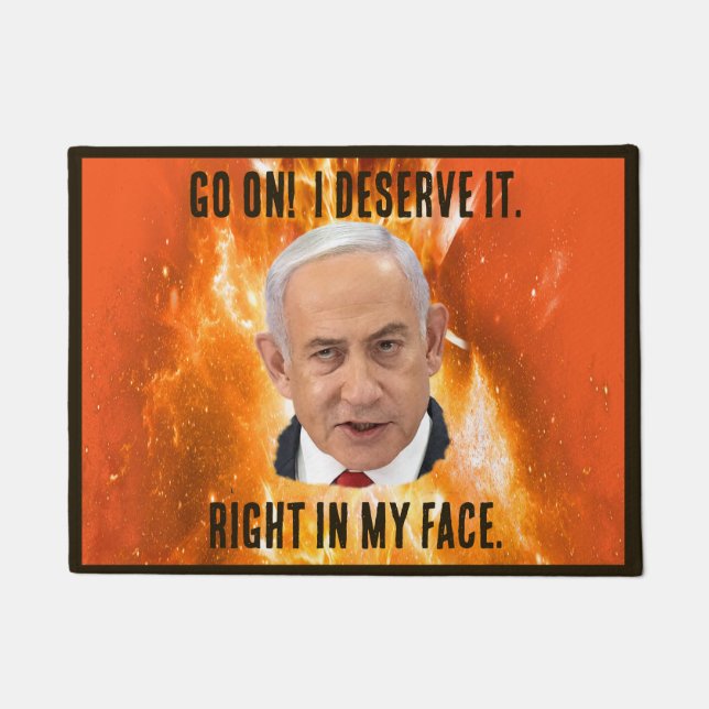 Felpudo Benjamin "Bibi" Netanyahu Primer Ministro de Israe (Anverso)