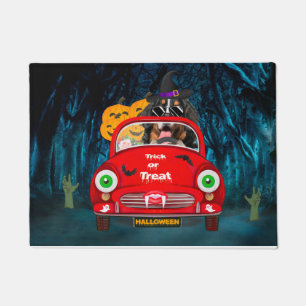 Felpudo Bernese Mountain Dog Driing Car Sasuy Halloween