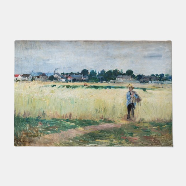 Felpudo Berthe Morisot - En el Wheatfield en Gennevillier (Anverso)