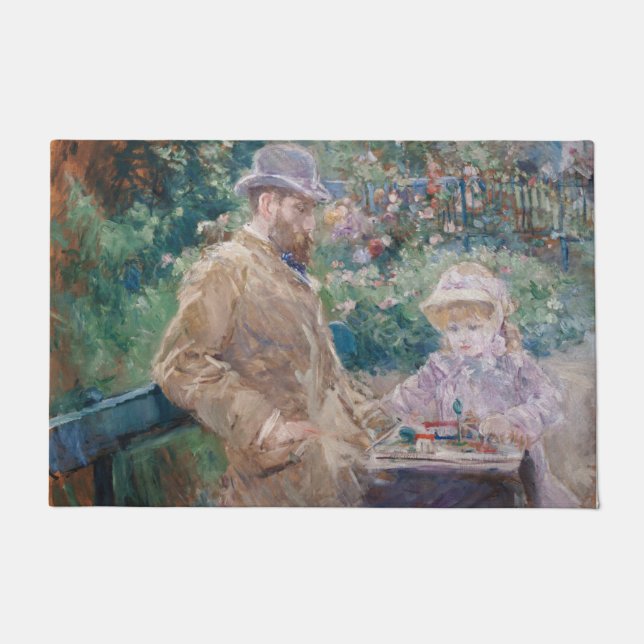 Felpudo Berthe Morisot - Eugene Manet con su hija (Anverso)