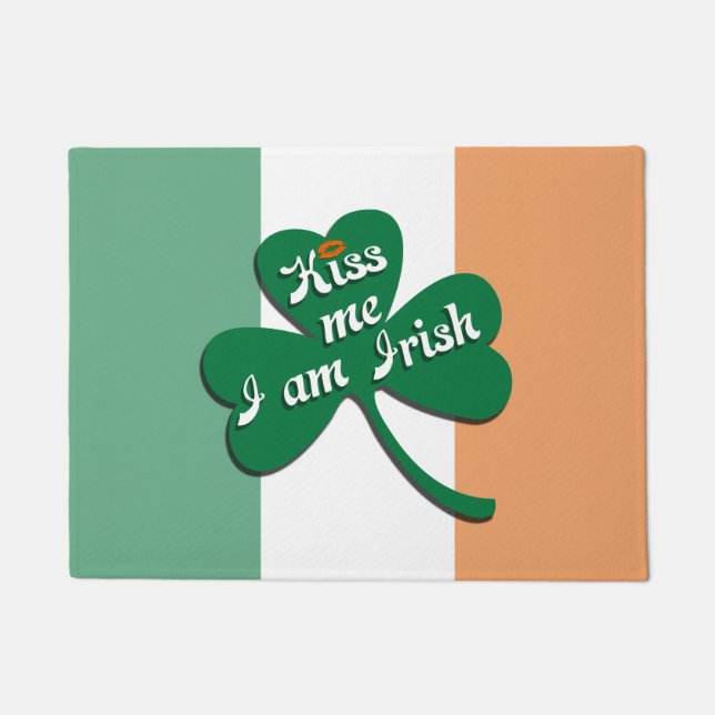 Felpudo Bésame soy irlandés (Anverso)