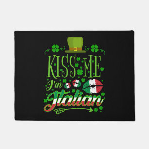 Felpudo Bésame, Soy Italiano, Día De San Patricio