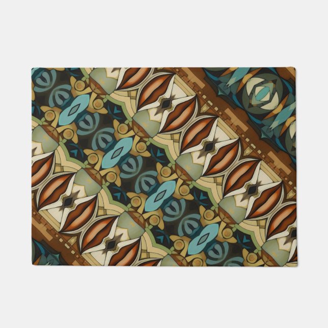 Felpudo Besos abstractos de Art Deco (Anverso)