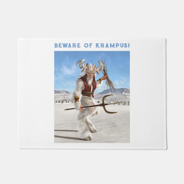 Felpudo Beware of Krampus! (Anverso)