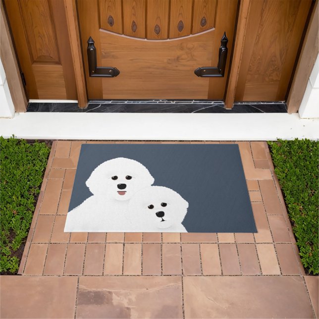 Felpudo Bichon Frise Doormat (Exterior)