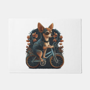 Felpudo Bicicleta Chihuahua Bicicleta Perro Ciclismo