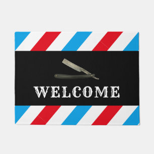 Felpudo Bienvenida a Barbershop Vintage Razor