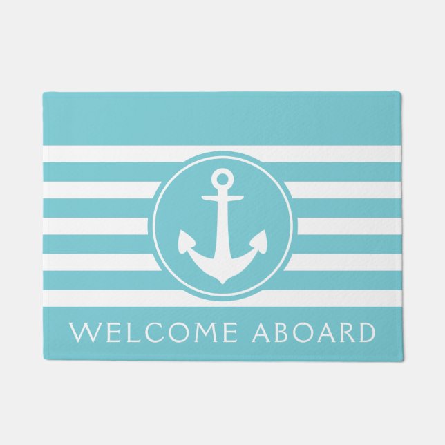 Felpudo Bienvenida a bordo de Doormat (Anverso)