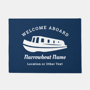 Felpudo Bienvenida a bordo nombre de barco estrecho Marina