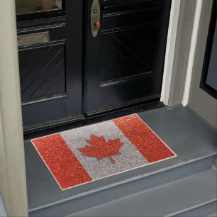Felpudo Bienvenida a Canadá, Purpurina de bandera canadien