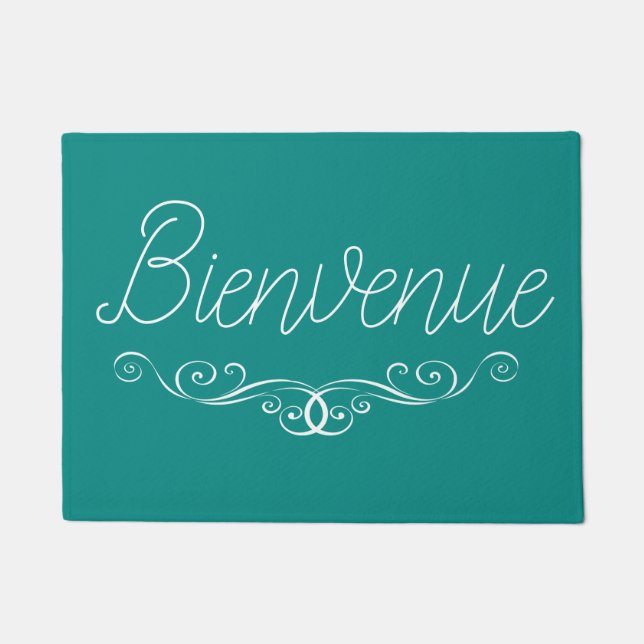 Felpudo Bienvenida a casa en francés (Anverso)