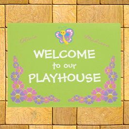 Felpudo Bienvenida a chicas Playhouse