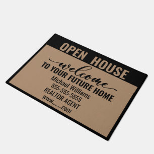 Felpudo Bienvenida a clientes de Open House Personalizado