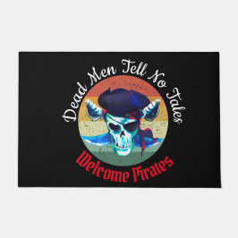 Felpudo Bienvenida a Fiesta pirata de hombres muertos