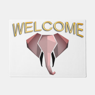 Felpudo Bienvenida a Geometrics Elephant Head