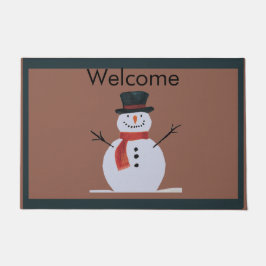 Felpudo Bienvenida a Holiday Snowman
