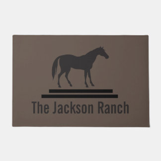 Felpudo Bienvenida a Horse Ranch