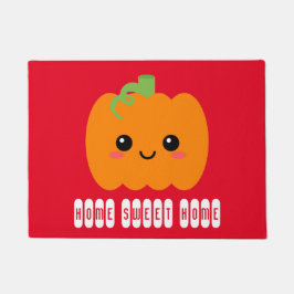 Felpudo Bienvenida a la Calabaza Cute Hogar Sweet Home