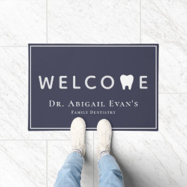 Felpudo Bienvenida a la Dentista Azul de la Marina