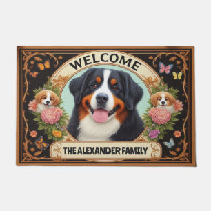 Felpudo Bienvenida a la familia Bernese Mountain Dog Flora
