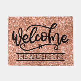 Felpudo Bienvenida a la familia personalizado