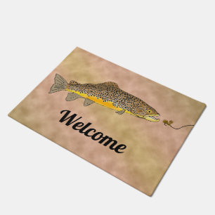 Felpudo Bienvenida a la pesca de mosca