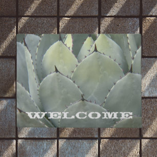 Felpudo Bienvenida a la planta Agave Cactus