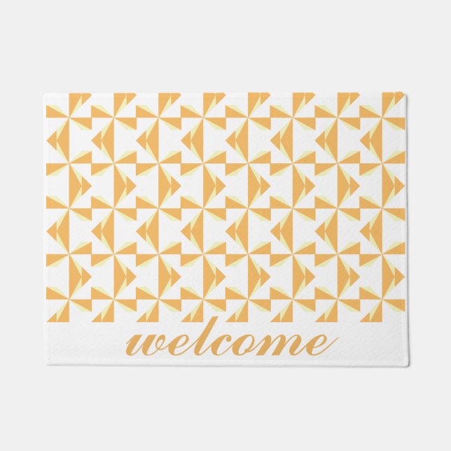 Felpudo Bienvenida a las pinzas de calabaza (Anverso)