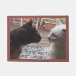 Felpudo Bienvenida a los gatos