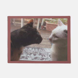Felpudo Bienvenida a los gatos