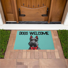 Felpudo Bienvenida a los perros