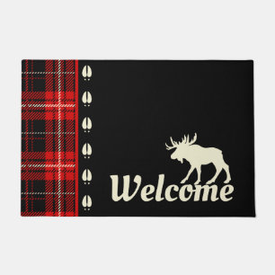 Felpudo Bienvenida a Moose de la Cabina Roja