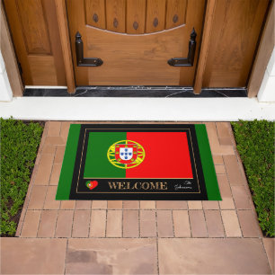 Felpudo Bienvenida a Portugal y a la bandera portuguesa