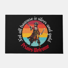 Felpudo Bienvenida al Fiesta Pirata Sunset