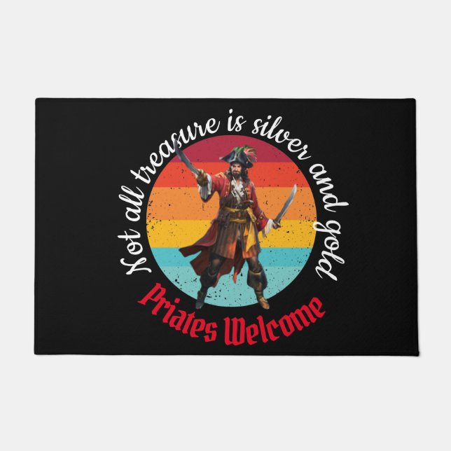 Felpudo Bienvenida al Fiesta Pirata Sunset (Anverso)