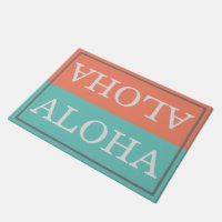 Bienvenida Aloha personalizada hawaiana coral y tu