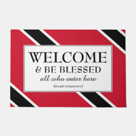 Felpudo BIENVENIDA Bandera de TRINIDAD