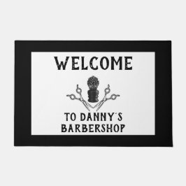 Felpudo Bienvenida Barbershop Hair Guay Pequeña Empresa