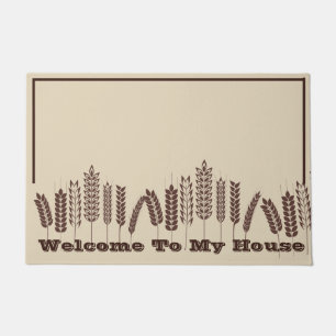 Felpudo Bienvenida de Doormat-Trigo