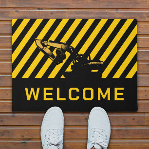 Felpudo Bienvenida de equipo pesado de excavadora de const