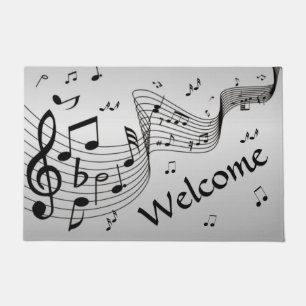 Felpudo Bienvenida de Guay Music Notes